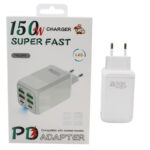 شارژر دیواری 150 وات مدل ADC-PD006 به همراه 4 عدد کابل