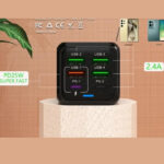 شارژر دیواری 150 وات مدل ADC-PD006 به همراه 4 عدد کابل
