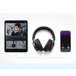 هدفون بی‌سیم انکر مدل Space One با نویز کنسلینگ فعال (ANC)، درگاه شارژ USB Type-C، مقاوم در برابر رطوبت و عرق