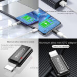 مبدل USB-C به لایتنینگ یسیدو مدل GS03