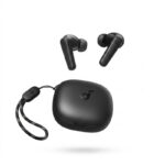 هدفون بلوتوثی مدل SoundCore R50i بدون قابلیت نویز کنسلینگ، درگاه شارژ USB Type-C، دارای فناوری AI-Enhanced Calls برای کاهش نویز و بهبود مکالمات، مقاوم در برابر رطوبت و عرق