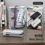 شارژر رومیزی 66 وات 4 پورت مدل Rack Charger