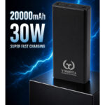 پاوربانک 30 وات یوشیتا مدل YP-001 ظرفیت 20000 میلی‌آمپر‌ساعت به همراه یک عدد کابل USB-A به USB-C