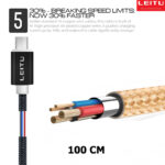 شارژر دیواری لیتو مدل LH-12 به همراه کابل تبدیل microUSB