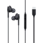 هندزفری سامسونگ مدل EO-IC100BBEGUS بدون قابلیت نویز کنسلینگ، اتصال از طریق USB Type-C، دارای میکروفون