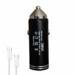 شارژر فندکی 30 وات اچ تی ام مدل c23 به همراه کابل USB-C
