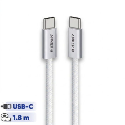 کابل تبدیل USB-C به USB-C انکر مدل Zolo A8060 طول 1.8 متر با توان 240 وات