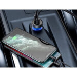 شارژر فندکی 65 وات باسئوس مدل Dual Quick Charger-65W