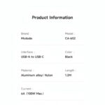 کابل تبدیل USB به USB-C مک دودو مدل CA-652 طول 1.2 متر