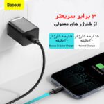 شارژر دیواری 20 وات بیسوس مدل CCCJGCE