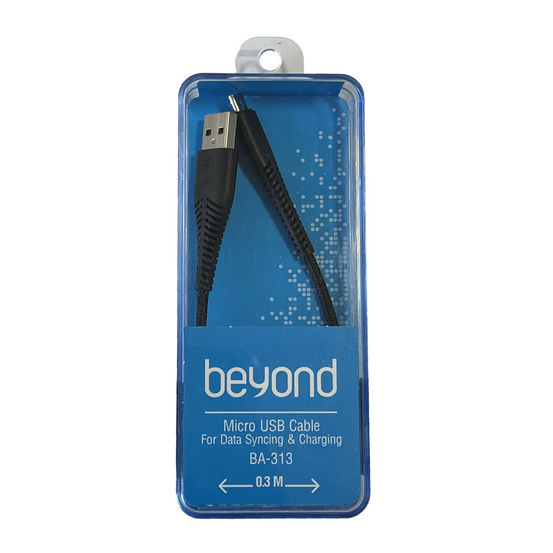 کابل تبدیل USB به MicroUSB بیاند مدل BA-313 طول 0.3 متر